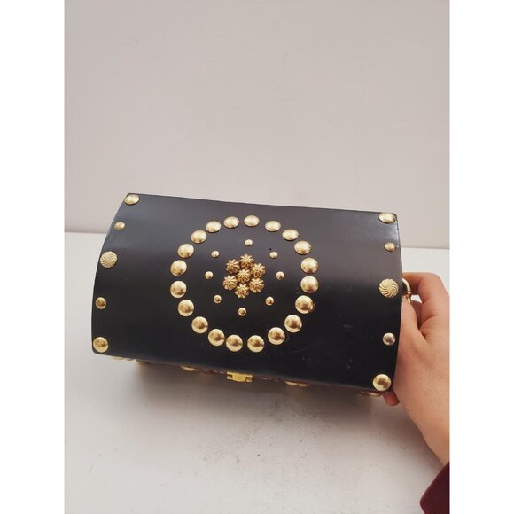 Wooden Keepsake Box, Wooden Chest, Wooden Box, Small Treasure Chest, Wooden - Picture 5 of 10